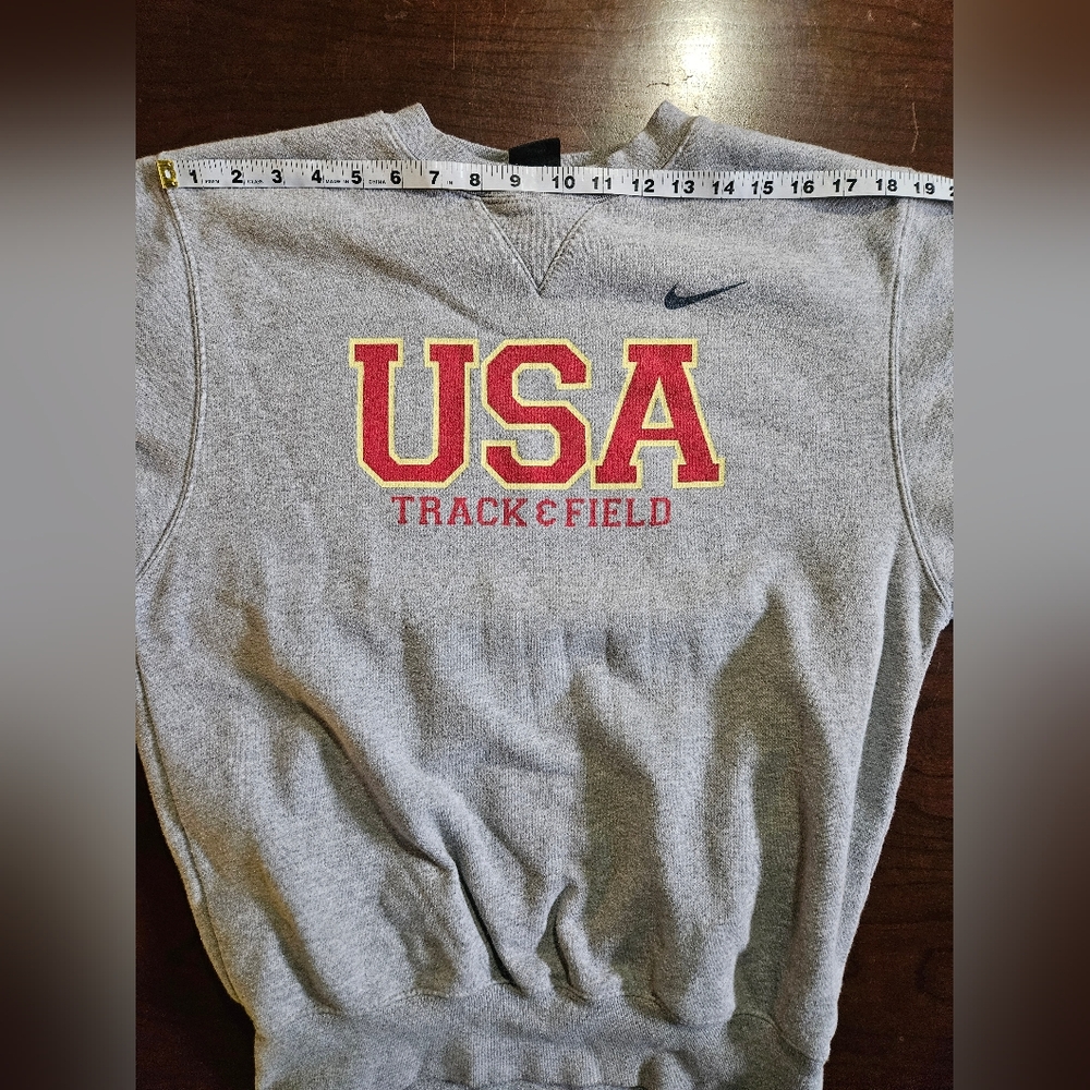 Vintage USA Track And Field Nike Team Sweatshirt In Gray Size XS - Picture 9 of 12